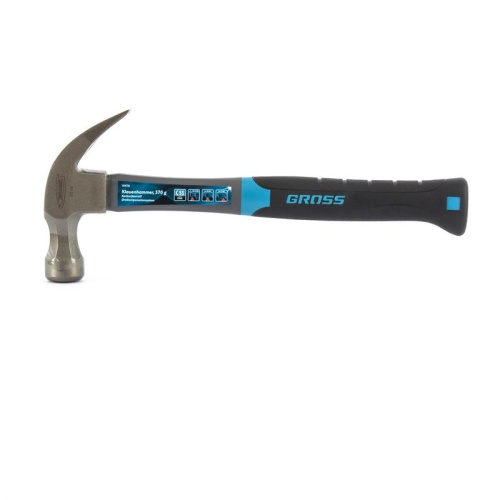 Молоток-гвоздодер, 570 г, фибергласовая трехкомпонентная рукоятка Gross по ценам производителя в Екатеринбурге с доставкой по всей России
