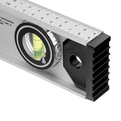 Уровень алюминиевый "Рельс", 800 мм, 3 глазка (1 поворотный) Matrix по ценам производителя в Екатеринбурге с доставкой по всей России