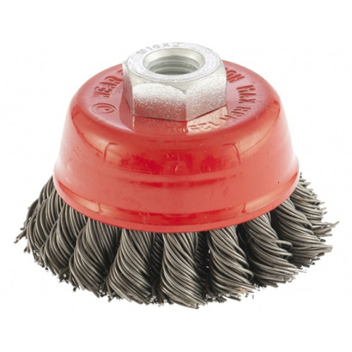 Щетка для УШМ, 75 мм, М14, "чашка", двухрядная, крученая проволока 0.8 мм Matrix по ценам производителя в Екатеринбурге с доставкой по всей России