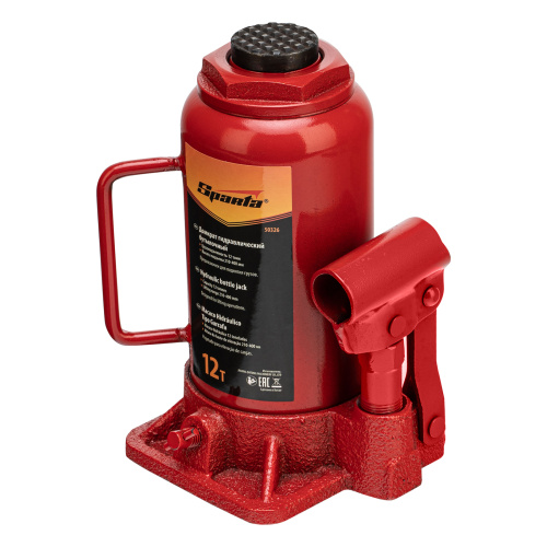 Домкрат гидравлический бутылочный, 12 т, h подъема 210-400 мм Sparta по ценам производителя в Екатеринбурге с доставкой по всей России