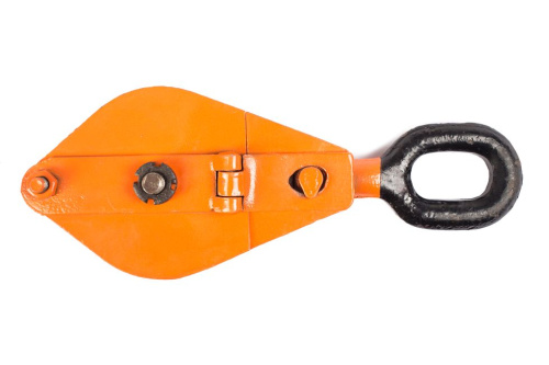 Блок монтажный однорольный с  ушком TOR 0,5 т с откидной щекой по ценам производителя в Екатеринбурге с доставкой по всей России