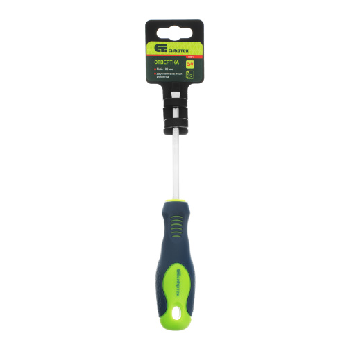 Отвертка, SL6 х 100 мм, CrV, двухкомпонентная рукоятка Сибртех по ценам производителя в Екатеринбурге с доставкой по всей России