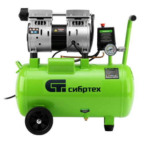 Компрессор безмаслянный малошумный МБ 1100/24,1100 Вт, 24 л, 170 л/мин Сибртех по ценам производителя в Екатеринбурге с доставкой по всей России