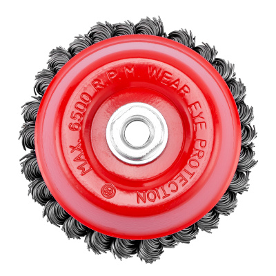 Щетка для УШМ, 125 мм, М14, "чашка", двухрядная, крученая проволока 0.8 мм Matrix по ценам производителя в Екатеринбурге с доставкой по всей России