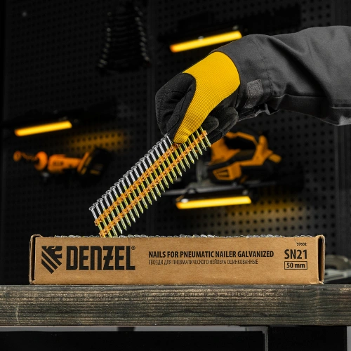 Гвозди для пнев. нейлера (оцинк.) длина - 50 мм, диам. - 2,9 мм, 2000 шт. Denzel по ценам производителя в Екатеринбурге с доставкой по всей России