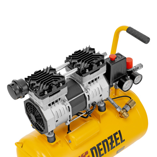 Компрессор DLS950/24 безмаслянный малошумный 950 Вт, 165 л/мин, ресивер 24 л Denzel по ценам производителя в Екатеринбурге с доставкой по всей России