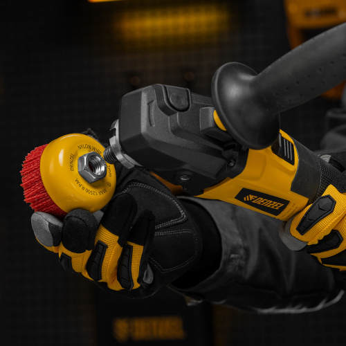 Щетка для УШМ, 75 мм, Чашка, нейлоновая щетина, М14 Denzel по ценам производителя в Екатеринбурге с доставкой по всей России