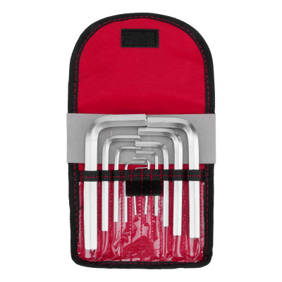 Набор ключей имбусовых HEX, 1.5-12 мм, CrV, 10 шт, короткие, сатин, чехол Matrix по ценам производителя в Екатеринбурге с доставкой по всей России