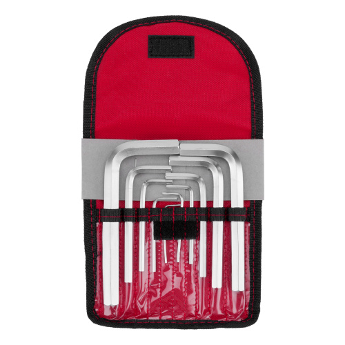 Набор ключей имбусовых HEX, 1.5-12 мм, CrV, 10 шт, короткие, сатин, чехол Matrix по ценам производителя в Екатеринбурге с доставкой по всей России