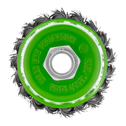 Щетка для УШМ, 75 мм, М14, "чашка", крученая металлическая проволока Сибртех по ценам производителя в Екатеринбурге с доставкой по всей России