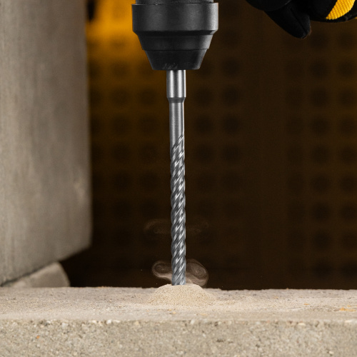 Бур по бетону, цельная крестовая пластина, 10x265 мм, SDS PLUS Denzel по ценам производителя в Екатеринбурге с доставкой по всей России