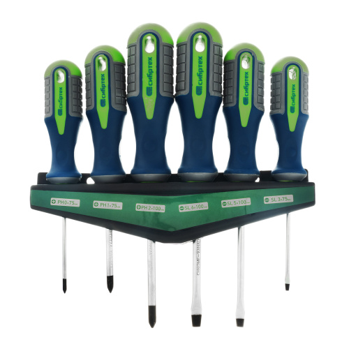 Набор отверток, CrV, трехкомпонентные рукоятки, 6 предметов Сибртех по ценам производителя в Екатеринбурге с доставкой по всей России