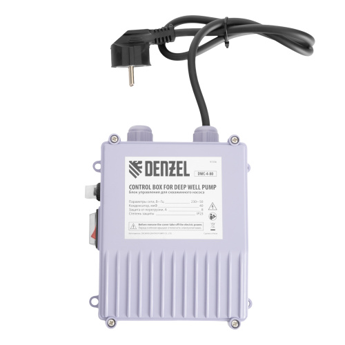 Скважинный насос DWC-4-80, центробежный, диаметр 4", 1500 Вт, 5700 л/ч, напор 80 м Denzel по ценам производителя в Екатеринбурге с доставкой по всей России