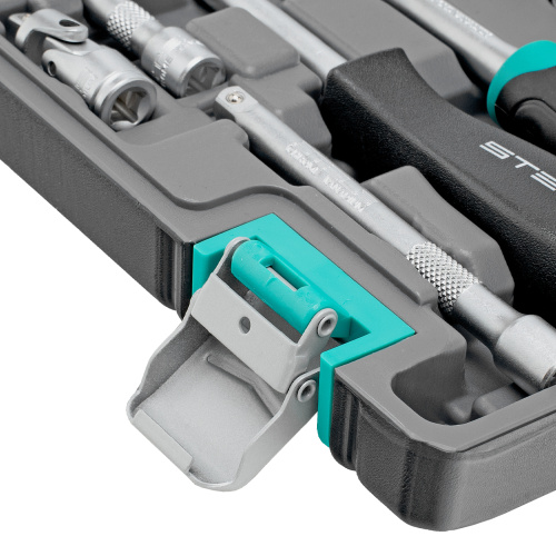 Набор инструментов, 1/4", CrV, пластиковый кейс 57 предметов Stels по ценам производителя в Екатеринбурге с доставкой по всей России