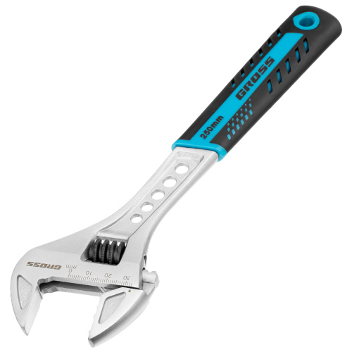 Ключ разводной, 250 мм, CrV, двухкомпонентная ручка Gross по ценам производителя в Екатеринбурге с доставкой по всей России