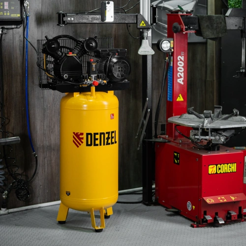 Компрессор воздушный BCV2200/100V, ременный привод , 2.3 кВт, 100 литров, 440 л/мин Denzel по ценам производителя в Екатеринбурге с доставкой по всей России