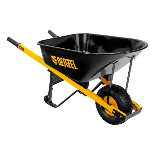 Тачка строительная, усиленная, объем 140 л, 230 кг, колесо 15х6.00-6 Denzel по ценам производителя в Екатеринбурге с доставкой по всей России