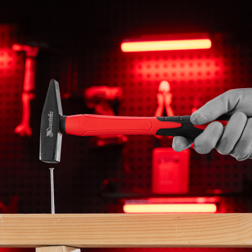 Молоток слесарный optimal, 400 г, фибергласовая обрезиненная рукоятка, квадратный боек Matrix по ценам производителя в Екатеринбурге с доставкой по всей России