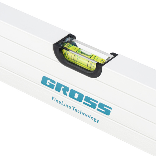 Уровень алюминиевый, 1000 мм, усиленный, рукоятки, фрезерованный, 3 глазка, магнитный Gross по ценам производителя в Екатеринбурге с доставкой по всей России