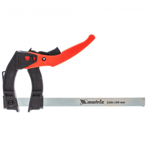 Струбцина реечная быстрозажимная, пластиковый корпус рычажно-храповой механизм, 200 х 90 х 290 мм, штанга 5 х 20 мм Matrix по ценам производителя в Екатеринбурге с доставкой по всей России