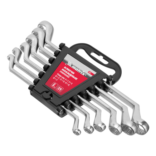 Набор ключей накидных, 6-17 мм, CR-V, 6 шт, полированный хром Matrix по ценам производителя в Екатеринбурге с доставкой по всей России