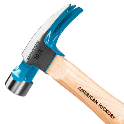 Молоток-гвоздодер, 280 г, угол 75, магнит, обрезиненная рукоятка American hickory GROSS по ценам производителя в Екатеринбурге с доставкой по всей России