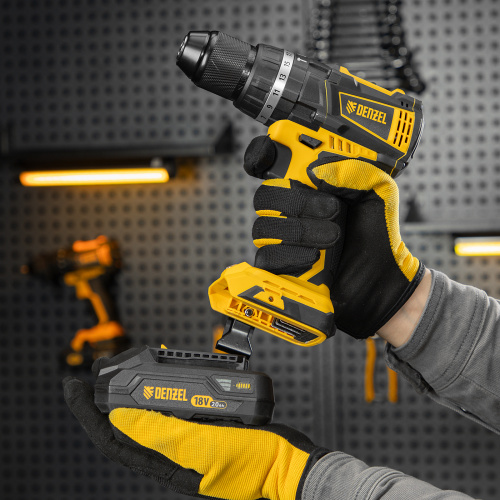 Дрель-шуруповерт аккумуляторная ударная бесщет CIDB-IB-18-02, Li-Ion, 18 В, 2 акк. Denzel по ценам производителя в Екатеринбурге с доставкой по всей России