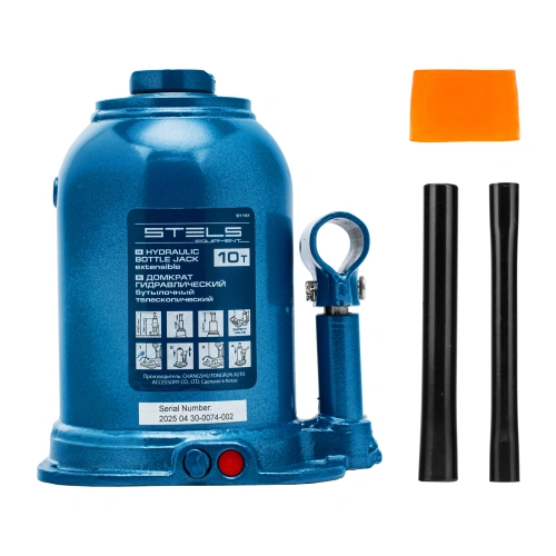 Домкрат гидравлический бутылочный телескопический, 10 т, подъем 180-430 мм Stels по ценам производителя в Екатеринбурге с доставкой по всей России