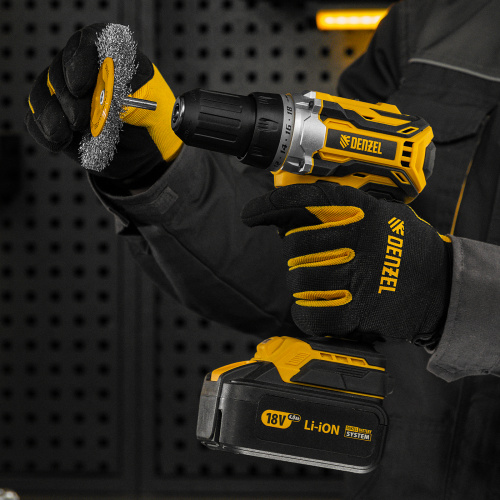 Щетка для дрели 100 мм, Плоская, со шпилькой, нержавеющая витая проволока Denzel по ценам производителя в Екатеринбурге с доставкой по всей России