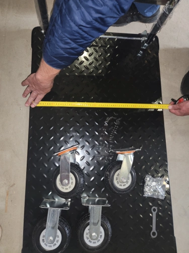 Тележка платформенная 950 кг TOR PH950 (1100х650) со складной ручкой (резиновые колеса 150 мм) по ценам производителя в Екатеринбурге с доставкой по всей России