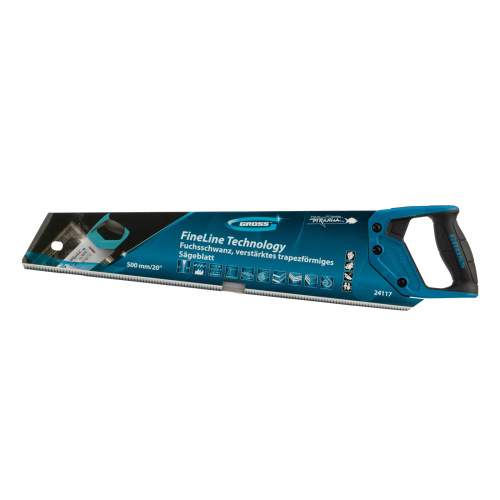 Ножовка по дереву Piranha, усиленное трапецевидное полотно, 500 мм, 11-12 TPI, зуб3D, каленый зуб, двухкомпонентная рукоятка Gross по ценам производителя в Екатеринбурге с доставкой по всей России