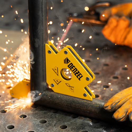 Фиксатор магнитный для сварочных работ, усилие 50 Lb Denzel по ценам производителя в Екатеринбурге с доставкой по всей России