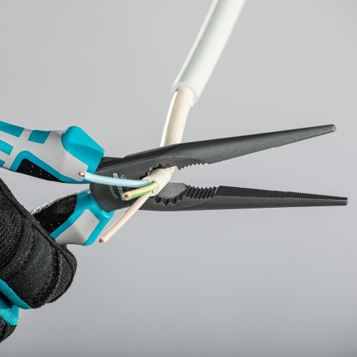 Длинногубцы прямые 205 мм, трехкомпонентные рукоятки Gross по ценам производителя в Екатеринбурге с доставкой по всей России