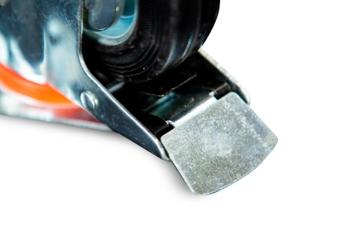 Колесо поворотное резина SCb 93 75 мм с тормозом (Y) по ценам производителя в Екатеринбурге с доставкой по всей России