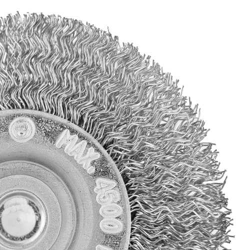 Щетка для дрели, 60 мм, плоская со шпилькой, витая проволока Сибртех по ценам производителя в Екатеринбурге с доставкой по всей России