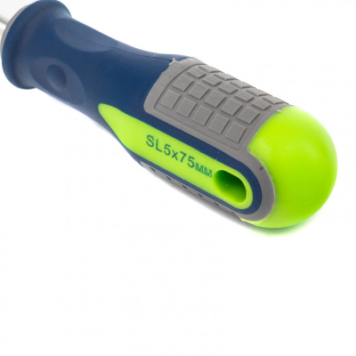 Отвертка, SL5 х 75 мм, CrV, трехкомпонентная рукоятка Сибртех по ценам производителя в Екатеринбурге с доставкой по всей России
