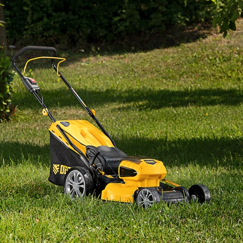 Газонокосилка аккумуляторная бесщеточная RLM450-36, Li-ion, 36 В, 4 Ач, 450 мм, травосборник 40 л Denzel по ценам производителя в Екатеринбурге с доставкой по всей России