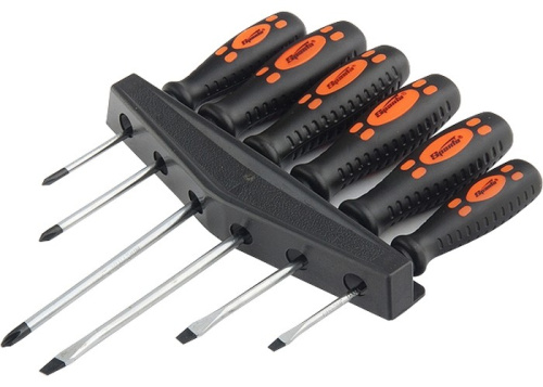 Набор отверток, двухкомпонентные рукоятки, 6 шт CrV Sparta. по ценам производителя в Екатеринбурге с доставкой по всей России