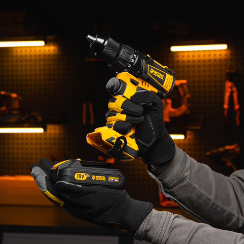 Дрель-шуруповерт аккумуляторная, бесщет. BLDL-IB-18-0, Li-Ion, 18 В Denzel по ценам производителя в Екатеринбурге с доставкой по всей России