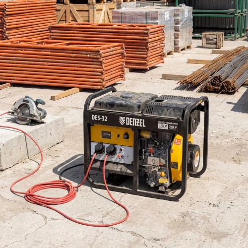 Генератор дизельный DES-32, 3,2 кВт, 230 В, 11 л, ручной стартер Denzel по ценам производителя в Екатеринбурге с доставкой по всей России