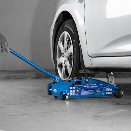 Домкрат гидравлический подкатной 2.5 т, с фиксатором, Safety Pin, 140-385 мм Stels по ценам производителя в Екатеринбурге с доставкой по всей России