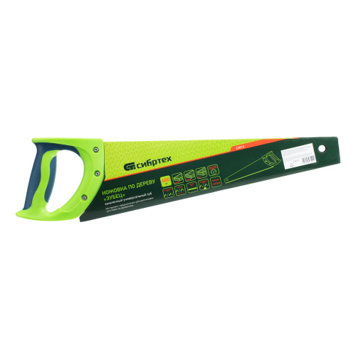 Ножовка по дереву "Зубец", 400 мм, 7-8 TPI, каленый зуб 2D, защитное покрытие, двухкомпонентная рукоятка Сибртех по ценам производителя в Екатеринбурге с доставкой по всей России