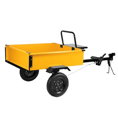 Прицеп для мотоблока TT-500, оцинк., груз. 500 кг, рег. сцепка, колеса 4.00-10, в упаковке Denzel по ценам производителя в Екатеринбурге с доставкой по всей России