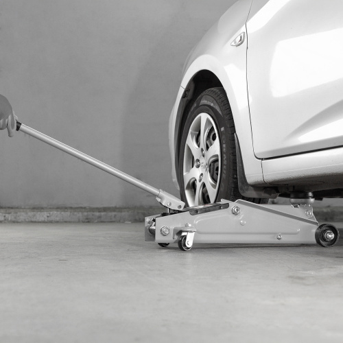 Домкрат гидравлический подкатной, 3 т, высота подъема 130-410 мм, поворотная ручка Matrix по ценам производителя в Екатеринбурге с доставкой по всей России