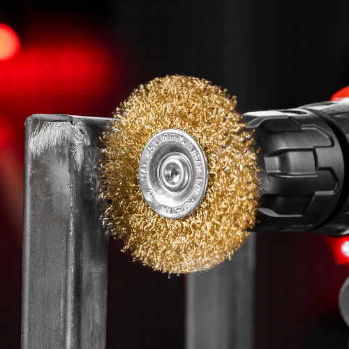 Набор щеток для дрели, 3 шт, 1 плоская, 65 мм, 50 мм "чашка", ручная металлическая Matrix по ценам производителя в Екатеринбурге с доставкой по всей России