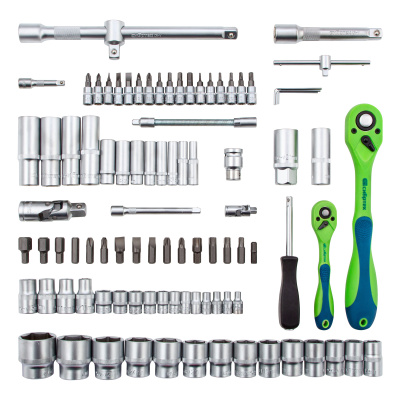 Набор инструментов 94 предмета, CrV, 1/2", 1/4" Сибртех по ценам производителя в Екатеринбурге с доставкой по всей России