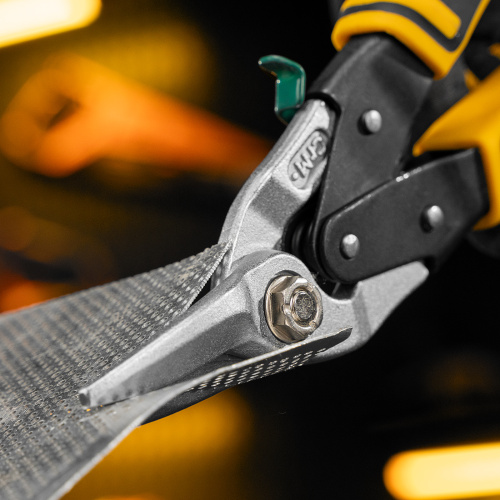 Ножницы по металлу, 270 мм, прямой и правый рез, сталь-СrMo, трехкомпонентные рукоятки Denzel по ценам производителя в Екатеринбурге с доставкой по всей России