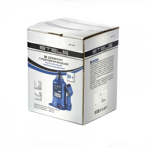 Домкрат гидравлический бутылочный телескопический, 8 т, подъем 170-430 мм Stels по ценам производителя в Екатеринбурге с доставкой по всей России