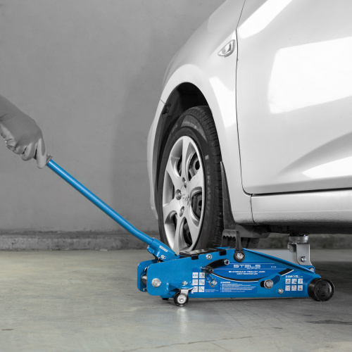 Домкрат гидравлический подкатной с фиксатором, 2.5 т, Safety Pin, 140-385 мм, в кейсе Stels по ценам производителя в Екатеринбурге с доставкой по всей России
