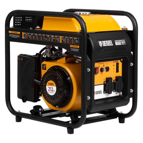 Генератор инверторный GT-3500iF, 3.5 кВт, 230 В, бак 5 л, открытый корпус, ручной старт Denzel по ценам производителя в Екатеринбурге с доставкой по всей России